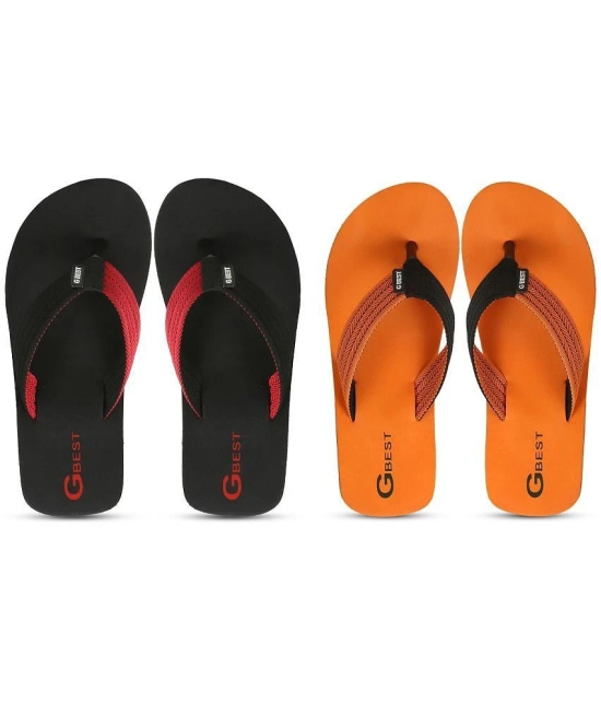 GBest Multicolor Mens Thong Flip Flop - None