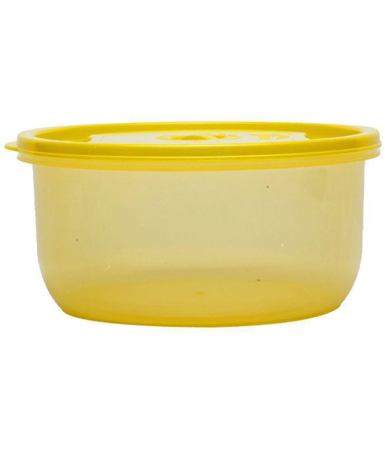 HOMETALES Polyproplene Yellow Food Container ( Set of 4 ) - Yellow