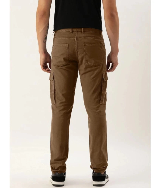 IVOC Slim Flat Mens Chinos - Brown ( Pack of 1 ) - None