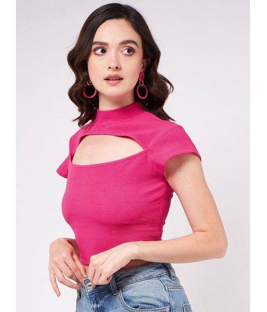 Zima Leto - Pink Polyester Womens Crop Top ( Pack of 1 ) - None