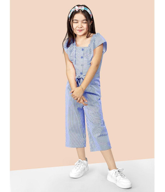 Naughty Ninos - Blue Polyester Girls Jumpsuit ( Pack of 1 ) - None