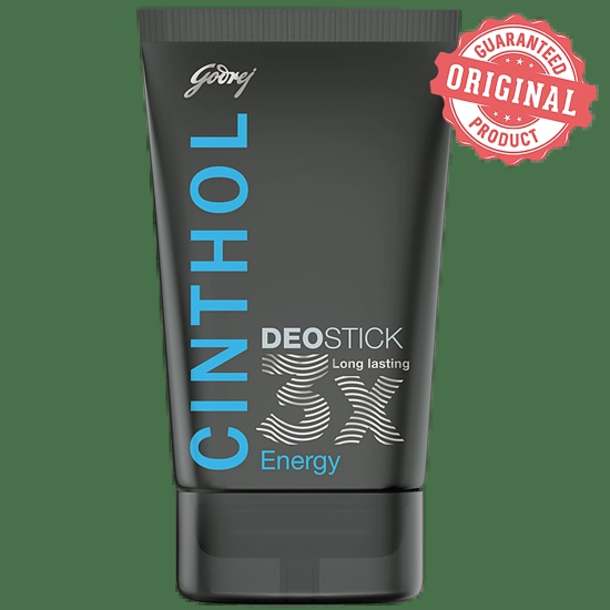 Cinthol Energy - Deostick For Men, Cream Based Deodorant, 40 G