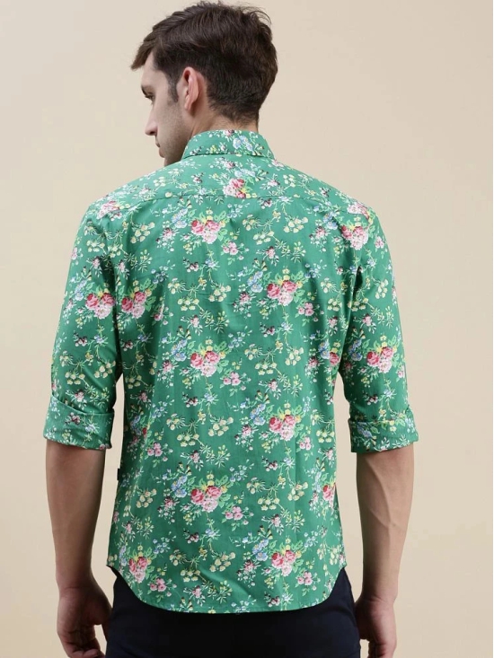 Showoff Cotton Blend Regular Fit Printed Full Sleeves Mens Casual Shirt - Green ( Pack of 1 ) - None