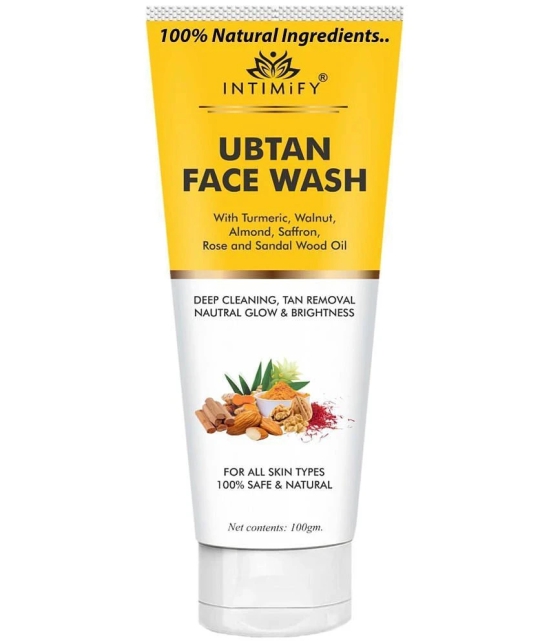 Intimify Ubtan Face Wash, face wash, anti aging face wash, skin brightening face wash, 100 gm