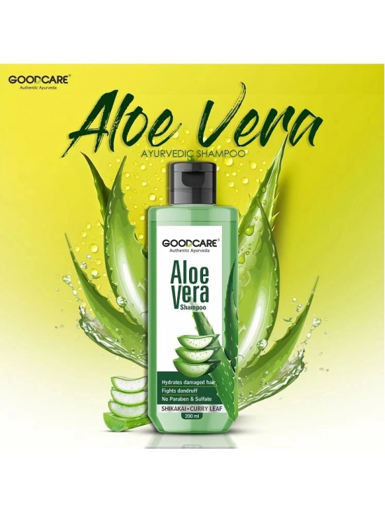 Goodcare AloeVera Shampoo with AloeVera , Shikakai & curryleaf I Anti-Dandruff -200ml