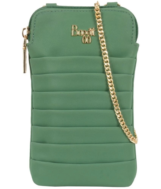 Baggit Green PU Sling Bag - Green