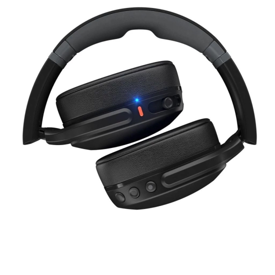 Skullcandy Crusher Evo Wireless Over-Ear-Headphone with Rapid Charge Personal Sound App and Built-in Tile Finding Technology with mic (Black)