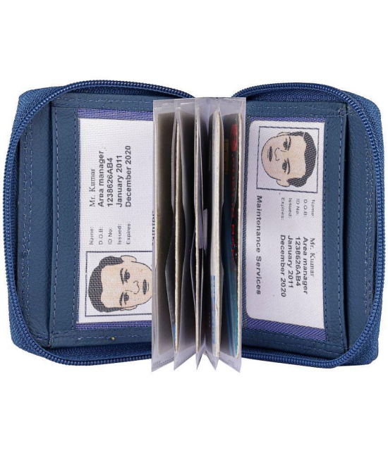 Tough - Leather Card Holder ( Pack of 1 ) - Blue