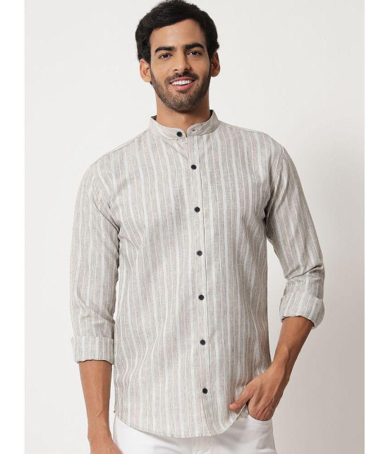 VERTUSY - Grey 100% Cotton Regular Fit Men's Casual Shirt ( Pack of 1 ) - None