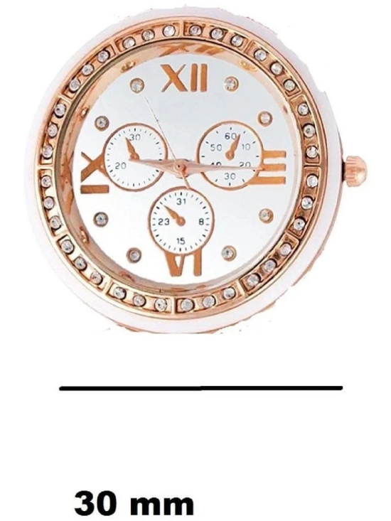 Rhonium Pink Metal Analog Womens Watch