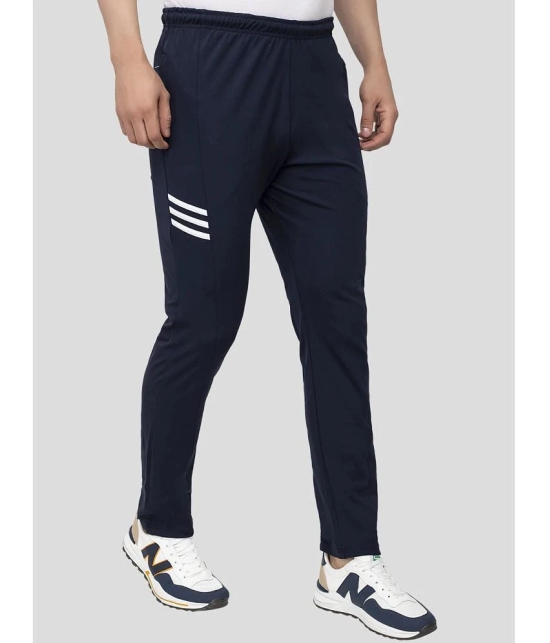 Zeffit - Navy Lycra Mens Trackpants ( Pack of 1 ) - None