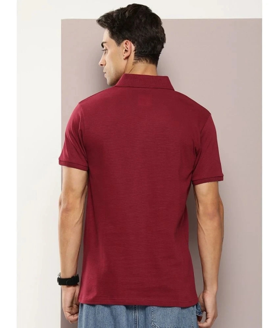 Dillinger Cotton Regular Fit Solid Half Sleeves Mens T-Shirt - Maroon ( Pack of 1 ) - None