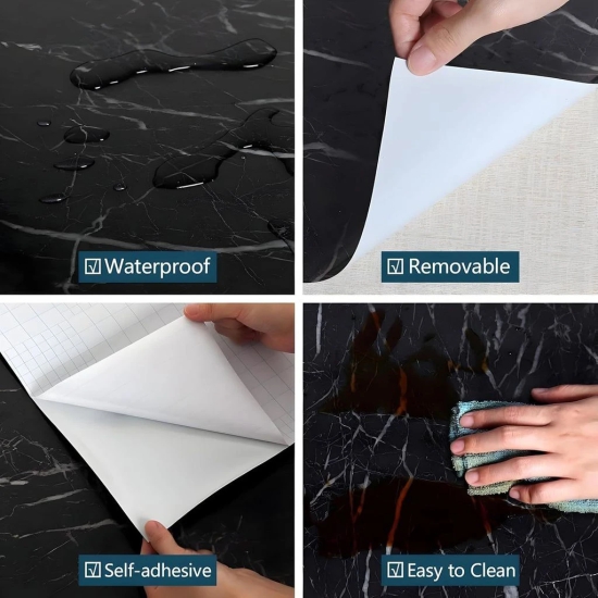 BLACK MARBLE FOIL PAPER (60*200)