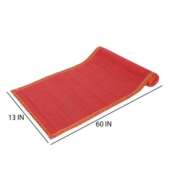 Bamboo Dining Mat Set-Red