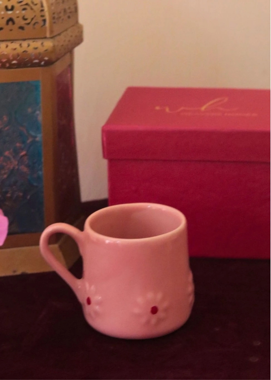 Pink Lily mug in a Gift Box