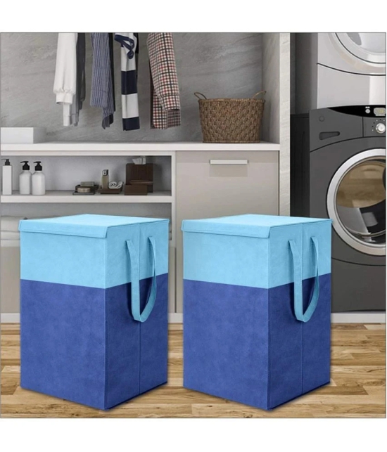 HOMETALES Blue Laundry Bag