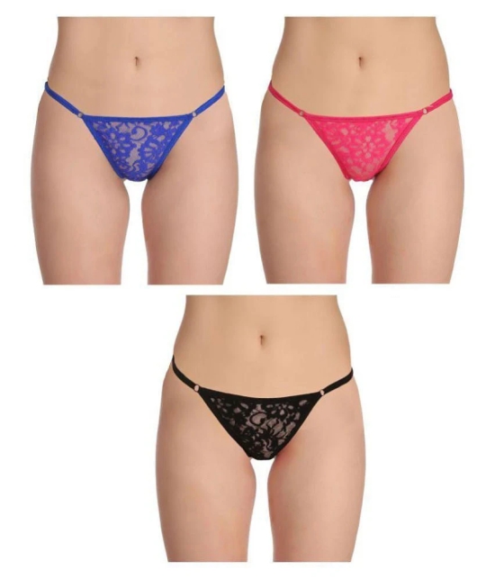 Selfcare Net/Mesh Thongs - XXL