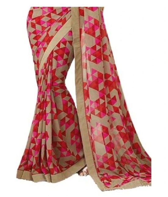 Gazal Fashions - Multicolor Chiffon Saree With Blouse Piece (Pack of 1)