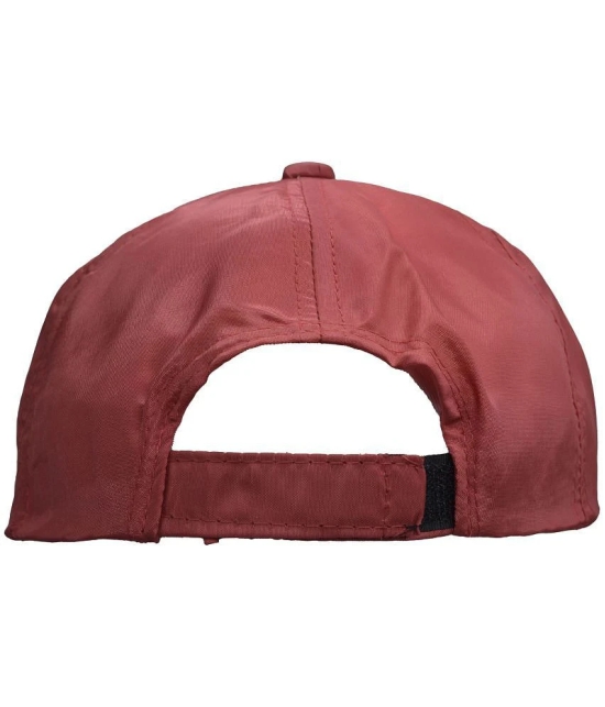 JMALL - Red Cotton Mens Cap ( Pack of 1 ) - Red