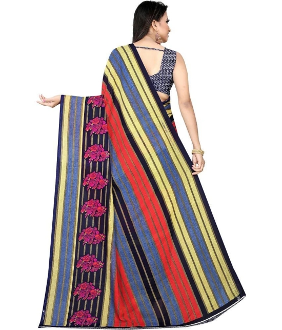 LEELAVATI - Multicolor Georgette Saree With Blouse Piece ( Pack of 1 ) - Multicolor