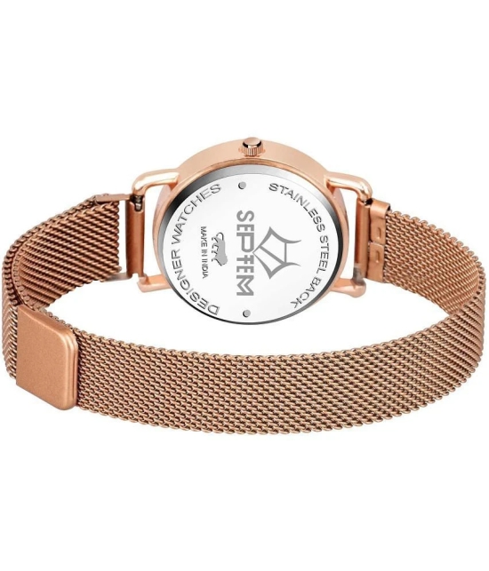 Septem Rose Gold Metal Analog Mens Watch