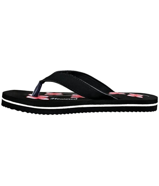 GRASS WALK - Black Womens Thong Flip Flop - None