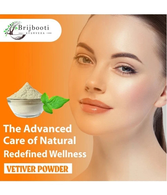 Brijbooti Vetiver Root Powder 200 gm | Khus Powder | For Reduce Body Heat, Skin & Hair Care | Edible