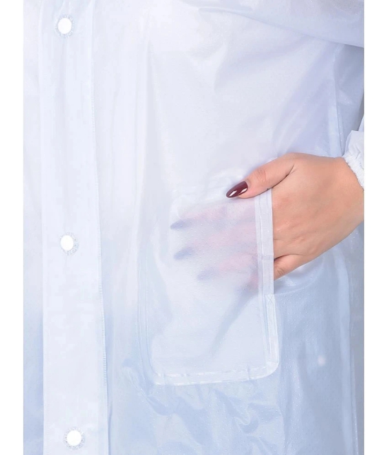 Dollar Polyester Raincoat Set - White - None