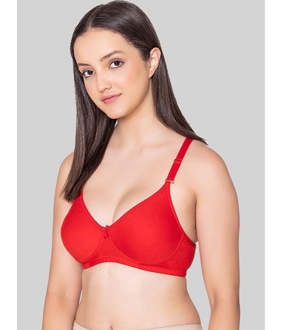 Bodycare Red Cotton Blend Non Padded Womens Everyday Bra ( Pack of 1 ) - None