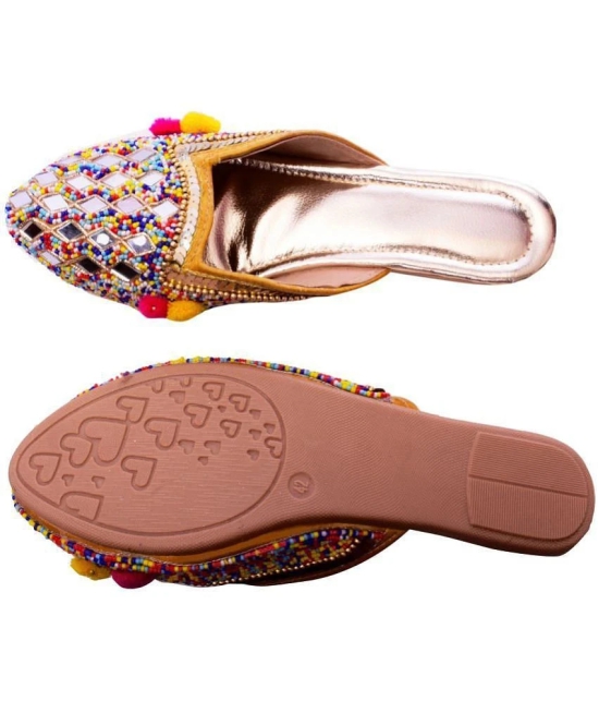 Apratim Multi Color Ethnic Footwear - None