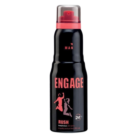 Engage Rush Deodorant For Men 150 ml Fruity  Sweet  Skin Friendly-Engage Rush Deodorant For Men, 150 ml, Fruity & Sweet , Skin Friendly