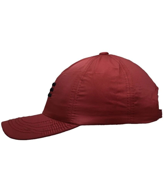 JMALL - Red Cotton Mens Cap ( Pack of 1 ) - Red