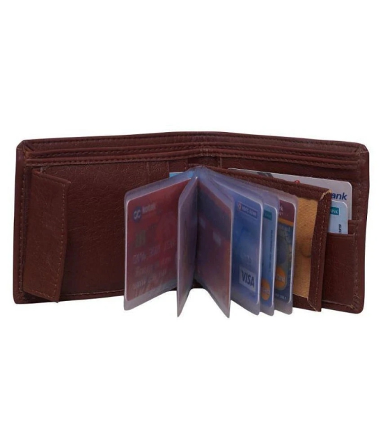 samtroh PU Brown Formal Regular Wallet - Brown