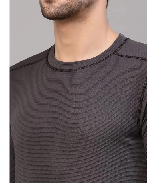 Rigo Polyester Slim Fit Solid Full Sleeves Mens T-Shirt - Black ( Pack of 1 ) - None