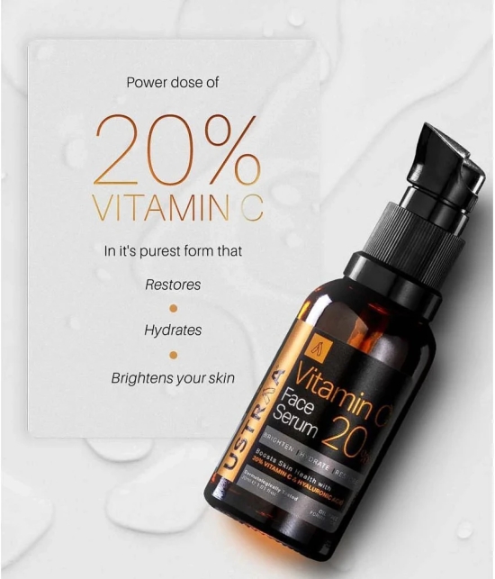 Ustraa 20% Vitamin C Face Serum with Hyaluronic Acid - 30 ml