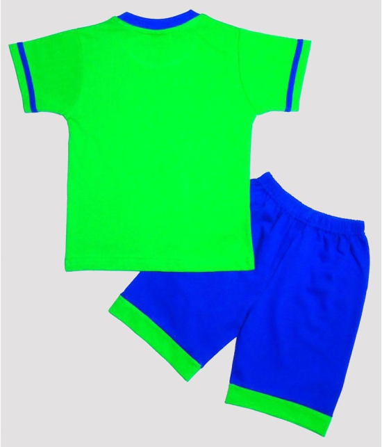 Wise Guys - Green Cotton Boys T-Shirt & Pants ( Pack of 1 ) - None