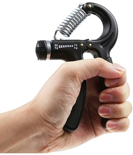 Adjustable Hand Grip Strengthener, Hand Gripper for Men & Women , Pack of 1 - Black