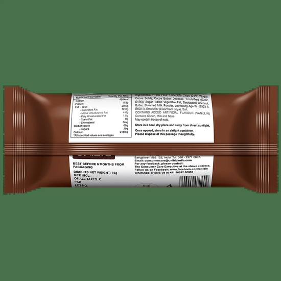 Unibic Cookies - Choco Chip, 75 G Pouch