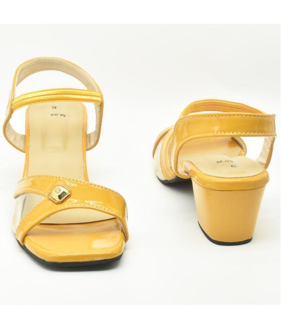 Dream Makers - Yellow Women''s Sandal Heels - None