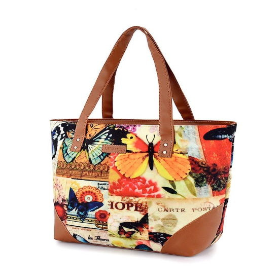 Lychee bags Women Canvas Print Tote Bag