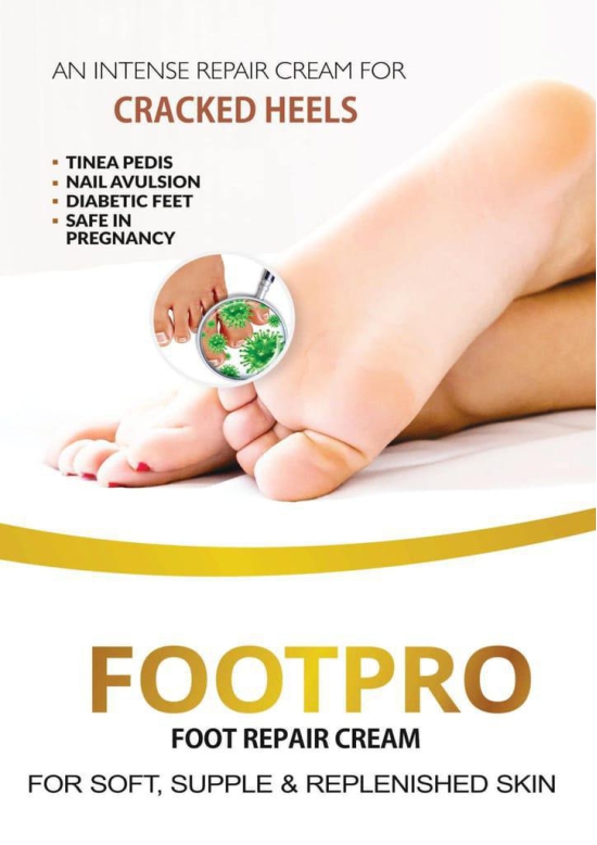 FOOTPRO Foot Cream | Cream For Dry & Cracked Feet | Foot Cream For Diabetic Feet | Footpro cream for cracked heels | Crack cream for soft feet | Foot cream with almond oil | All Skin Types ? 75g