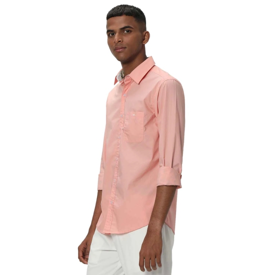 Peach Tactical Poplin Plain Shirt