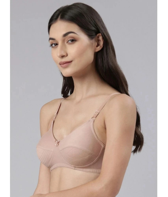 Dollar Missy Beige Cotton Non Padded Womens Everyday Bra ( Pack of 2 ) - None