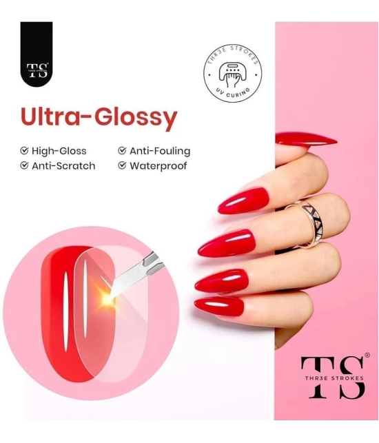 THR3E STROKES Multi Glossy Gel Coat 15 ( Pack of 2 )