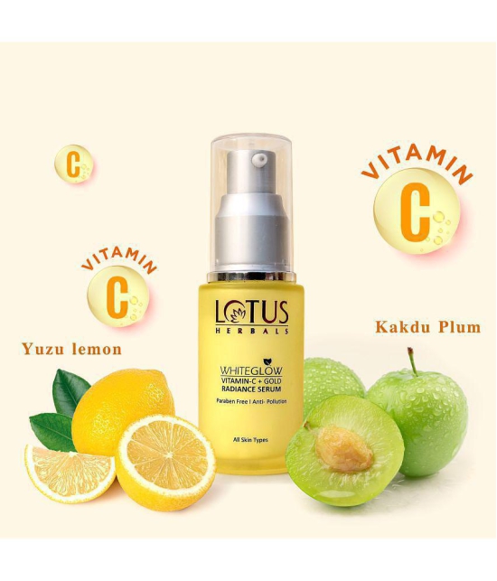 Lotus Herbals WhiteGlow Vitamin C and Gold Radiance Face Serum, 30ml