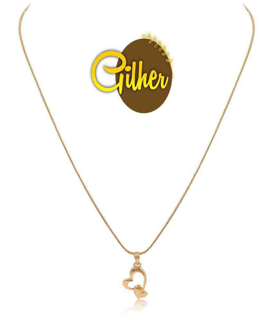 gilher - Golden Pendant ( Pack of 1 ) - Golden