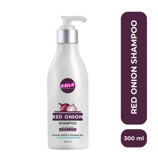 Red Onion & Argan Hair Shampoo for Hair Fall Control infused with Argan Oil – 300 ml