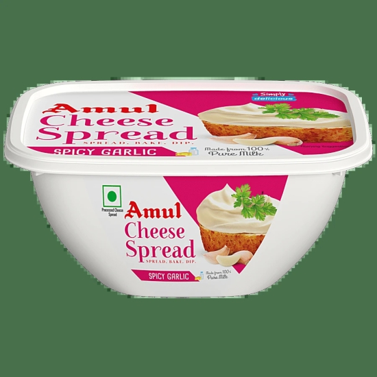 Amul Cheese Spread Spicy Garlic, 200 Gm, 1 Pc