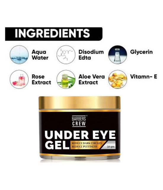 Barbers Crew Under eye Gel for Dark Circle Remove For Face Moisturizer Gel Eye Mask 50 g