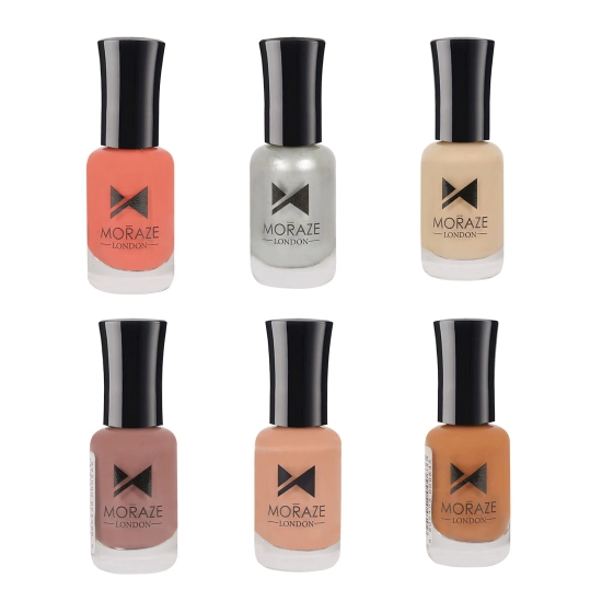 MZ pack of 6 Nude nail Polish-MZ pack of 6 Nude nail Polish